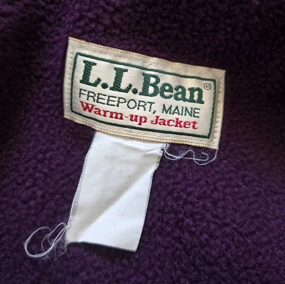 L.L BEAN WOMENS VINTAGE 90'sFLEECE LINED WARM UP JACKET - Picture 8 of 9